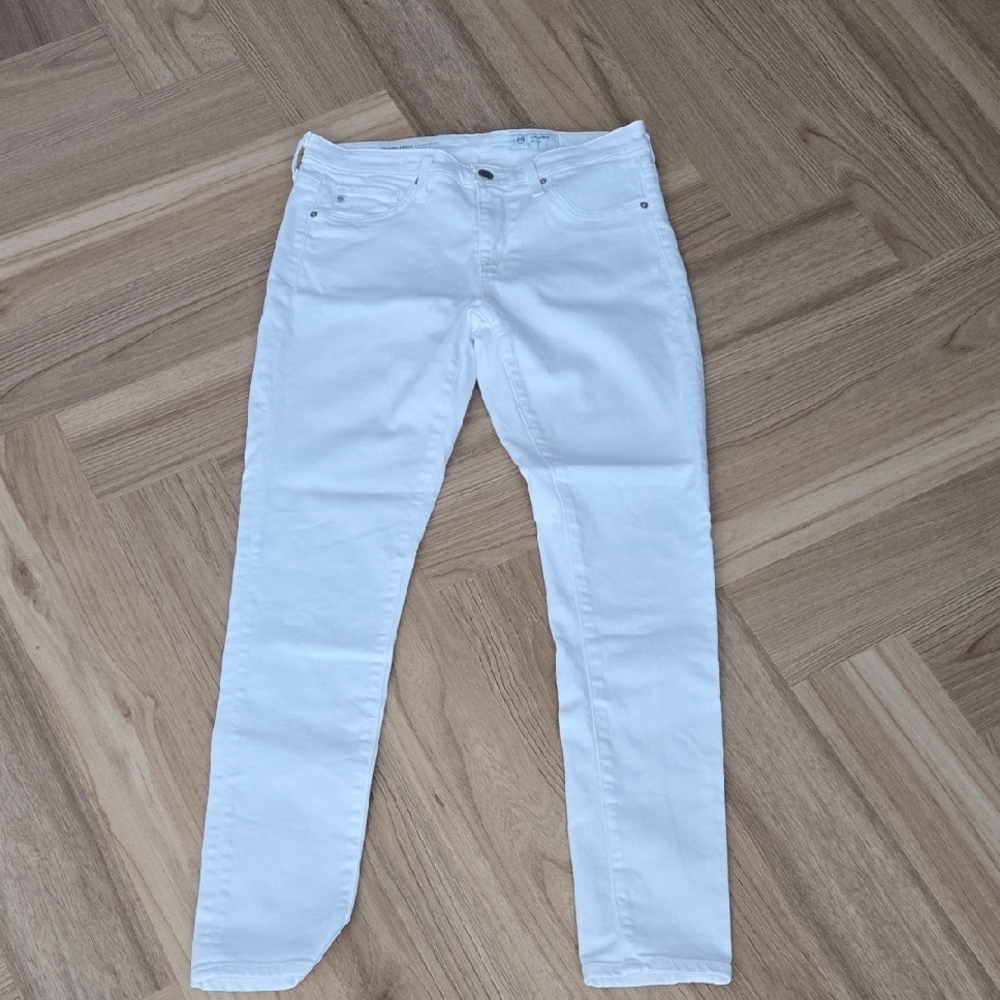 AG ADRIANO GOLDSCHMEDWomen's White JEGGINGS JEAN SUPER SKINNY 27R